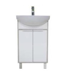 Тумба под раковину AQUATON РИКО 50 напольная, Белый Ясень/Фабрик (1A212401RIB90)