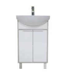 Тумба под раковину AQUATON РИКО 50 напольная, Белый Ясень/Фабрик (1A212401RIB90)