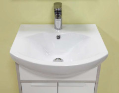 Тумба под раковину AQUATON РИКО 50 напольная, Белый Ясень/Фабрик (1A212401RIB90)