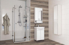 Тумба под раковину AQUATON РИКО 50 напольная, Белый Ясень/Фабрик (1A212401RIB90)