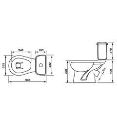 Унитаз-компакт Дора Комфорт, горизонтальный выпуск, сиденье с микролифтом, белый (47301130406)