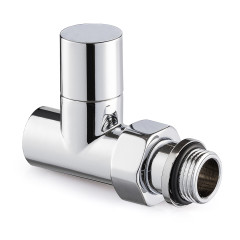 Вентиль SR Rubinetterie прямой серия &quot;Tondera Light&quot;, ручной 1/2&quot;, цвет хром