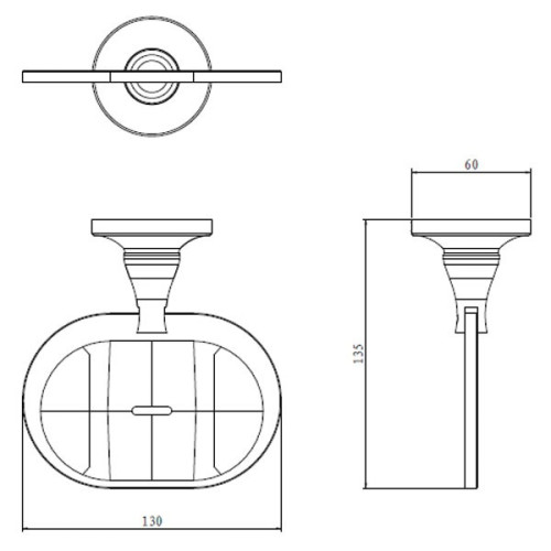 Мыльница Rush Corsica CO42410 литая