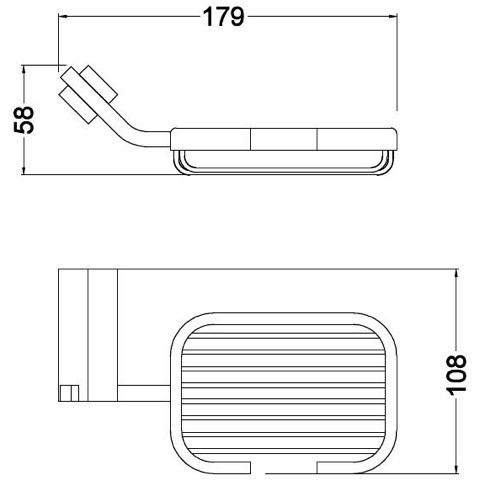 Мыльница настенная Schein Watteau 122B