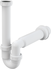 Сифон для раковины Alcadrain трубчатый с накидной гайкой 6/4 (A80-DN50)