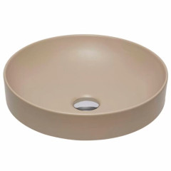 Раковина beWash Alster круглая на столешницу без отверстия под смеситель цвет латте (бежевый) размер 400 мм 86401073