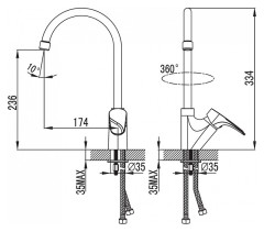 Смеситель Milardo Solomon SOLSB00M05