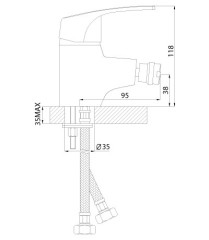 Смеситель Rossinka D40-51