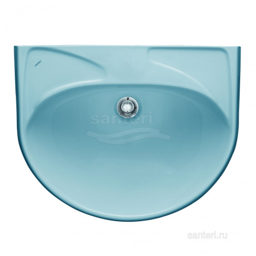Раковина Santeri Вест с переливом б/о голубой 131118S0601B0