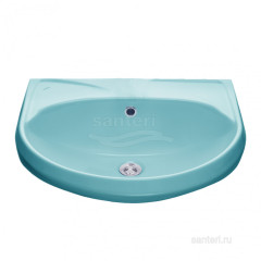 Раковина Santeri Вест с переливом б/о голубой 131118S0601B0