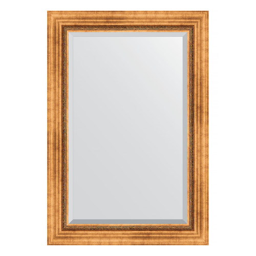 Зеркало настенное с фацетом EVOFORM в багетной раме римское золото, 66х96 см, BY 3438