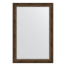 Зеркало настенное с фацетом EVOFORM в багетной раме состаренное дерево с орнаментом, 122х182 см, BY 3638