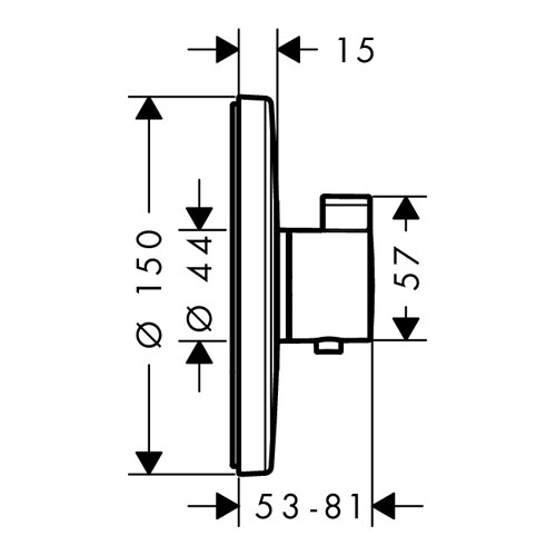 Термостат для душа Ecostat S, СМ