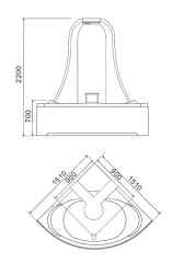 Акриловая ванна Gemy G9069 K 151х151