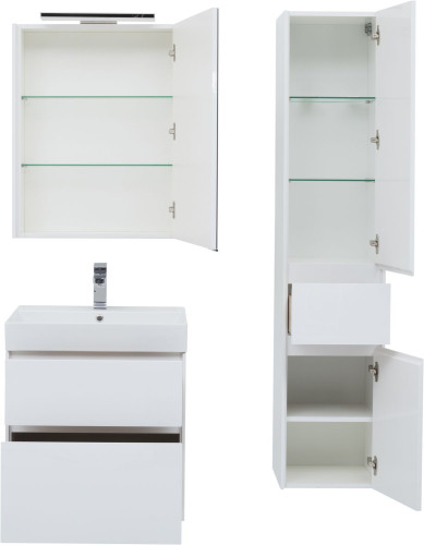 Тумба с раковиной Aquanet Бруклин 70 белый