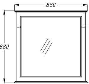 Зеркало Opadiris Гарда 90