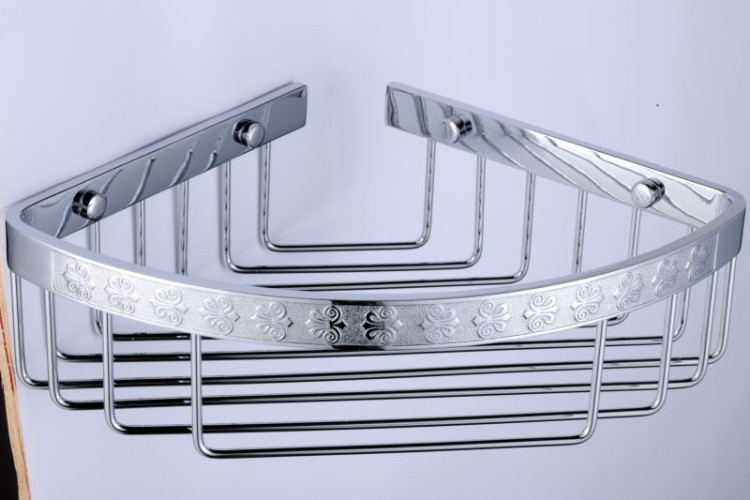 Sanibano, решётка угловая 1-уровневая, длина 22 см, цвет хром