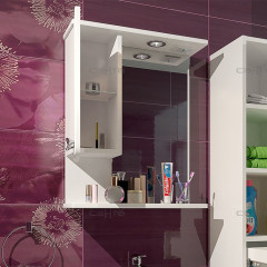 Зеркальный шкаф СанТа Афины 60 с подсветкой