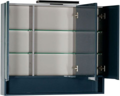 Зеркало-шкаф Aquanet Виго 100 сине-серый