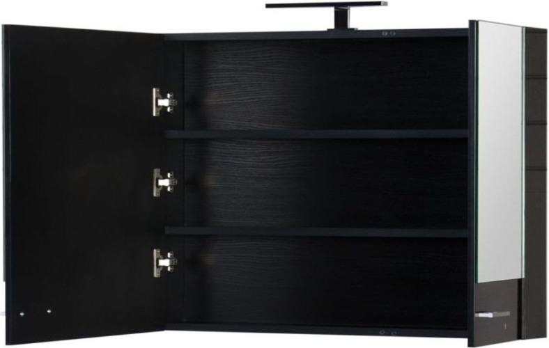 Зеркало-шкаф Aquanet Нота 90 черный