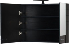 Зеркало-шкаф Aquanet Нота 90 черный