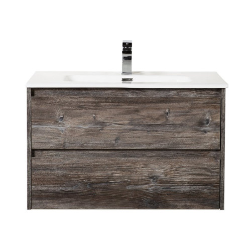 База под раковину подвесная BelBagno KRAFT-800-2C-SO-RGB Rovere Galifax Bianco