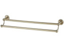 Держатель для полотенец Aquanet 4624D, золото (60 см, двухрядный)
