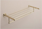 Полочка Aquanet 4662, золото (58 см, с полотенцедержателем)