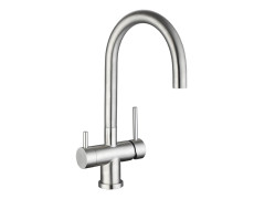 Смеситель с краном для фильтрованной воды Longran Sprint logic LM2191, Stainless Steel