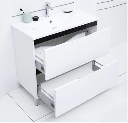 Тумба с раковиной De Aqua Ариетта 90 белый