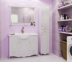 Зеркало без подсветки MIXLINE Прованс-80 белый ясень (536526)