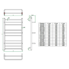 Водяной полотенцесушитель Grota Vista 530х600