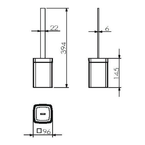 Ершик для унитаза Langberger 11327B