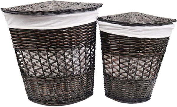 Корзина для белья WasserKRAFT Salm 40x40x57 WB-270-L с крышкой