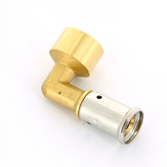 Угольник 90° обжим ВР, 16x1/2&quot;, HENCO