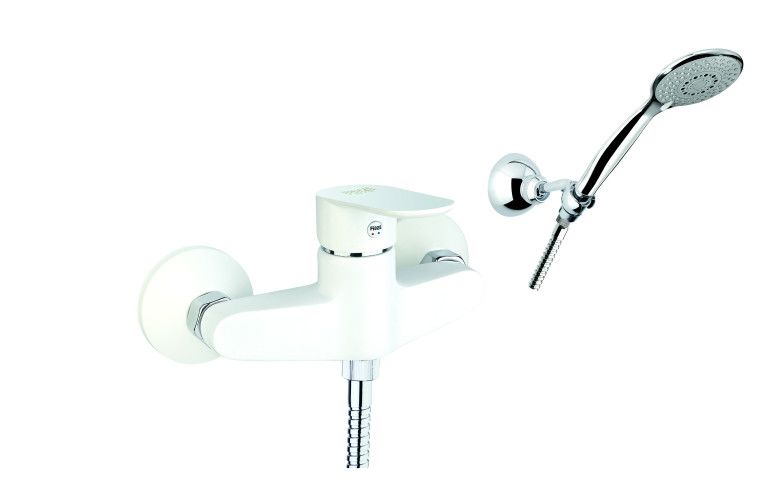 Смеситель для душа Fiore KEVON CHIC 81WX6510, хром/белый