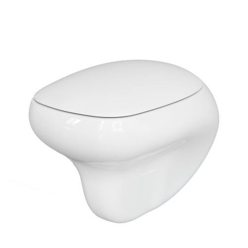 Унитаз Diamond 123T20001R (530*405*375) БЕЛЫЙ подвесной БЕЗОБОДКОВЫЙ