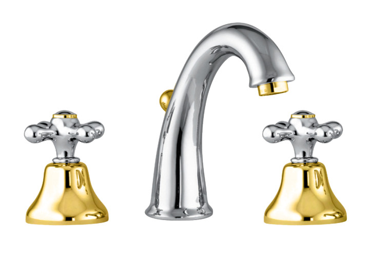 Смеситель для раковины Fiore MARGOT 26CO0628, хром/золото