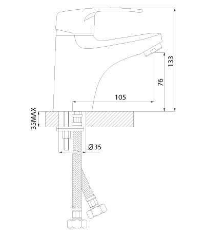 Смеситель Rossinka F40-11