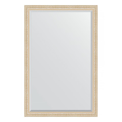 Зеркало настенное с фацетом EVOFORM в багетной раме старый гипс, 115х175 см, BY 1312