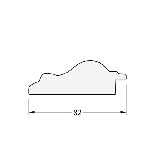 Зеркало настенное с фацетом EVOFORM в багетной раме старый гипс, 115х175 см, BY 1312
