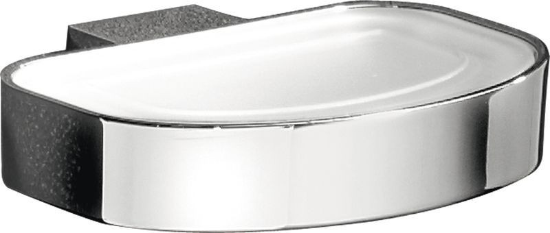 Gedy G-Kent, настенная стеклянная мыльница, цвет хром