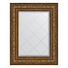 Зеркало настенное с гравировкой EVOFORM в багетной раме виньетка состаренная бронза, 60х78 см, BY 4040