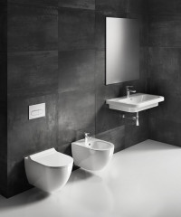 Унитаз подвесной Uni Chrome RimOFF (безободковый) белый