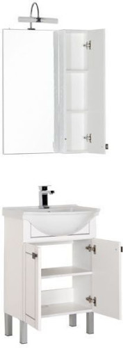 Мебель для ванной Aquanet Честер 60 белый/серебро