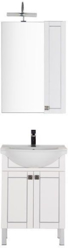 Мебель для ванной Aquanet Честер 60 белый/серебро