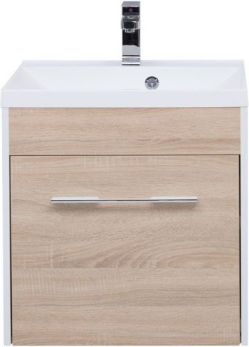 Тумба с раковиной Aquanet Августа 58 дуб сонома