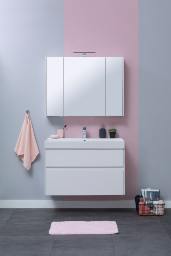 Тумба с раковиной Aquanet Бруклин 85 белый