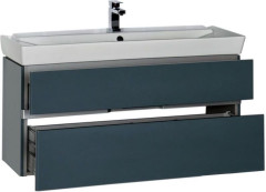 Тумба с раковиной Aquanet Виго 120 сине-серый