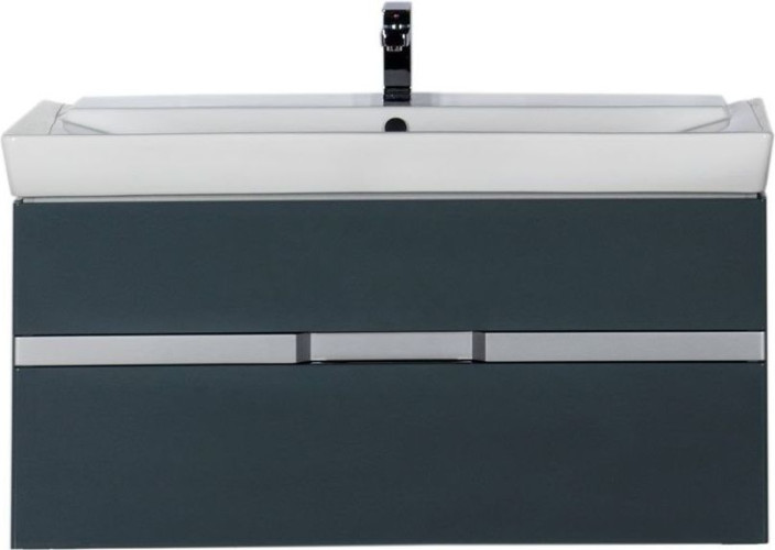 Тумба с раковиной Aquanet Виго 120 сине-серый